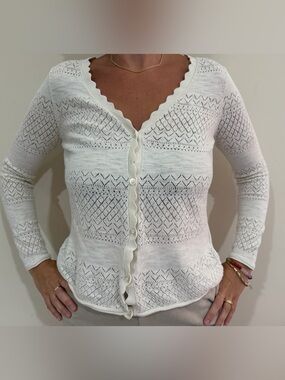 Frye Cream Knit Top